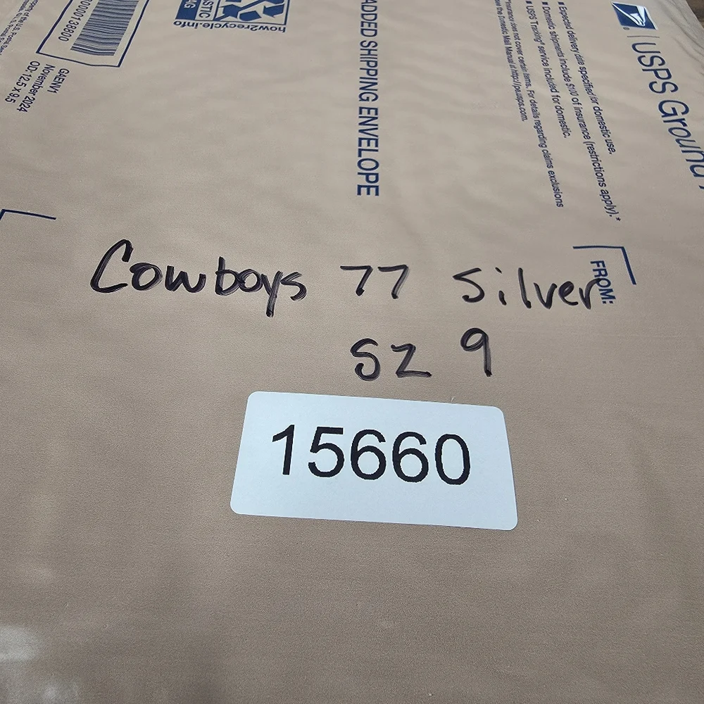 Dallas Cowboys Championship Ring Size 9 1977 Silver Fan‎ Edition Staubach